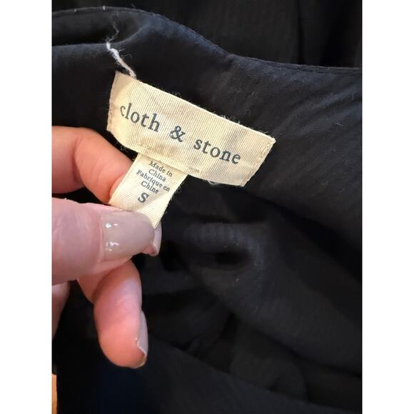 Cloth & Stone High Low Slip Dress Black S - Picture 5 of 6